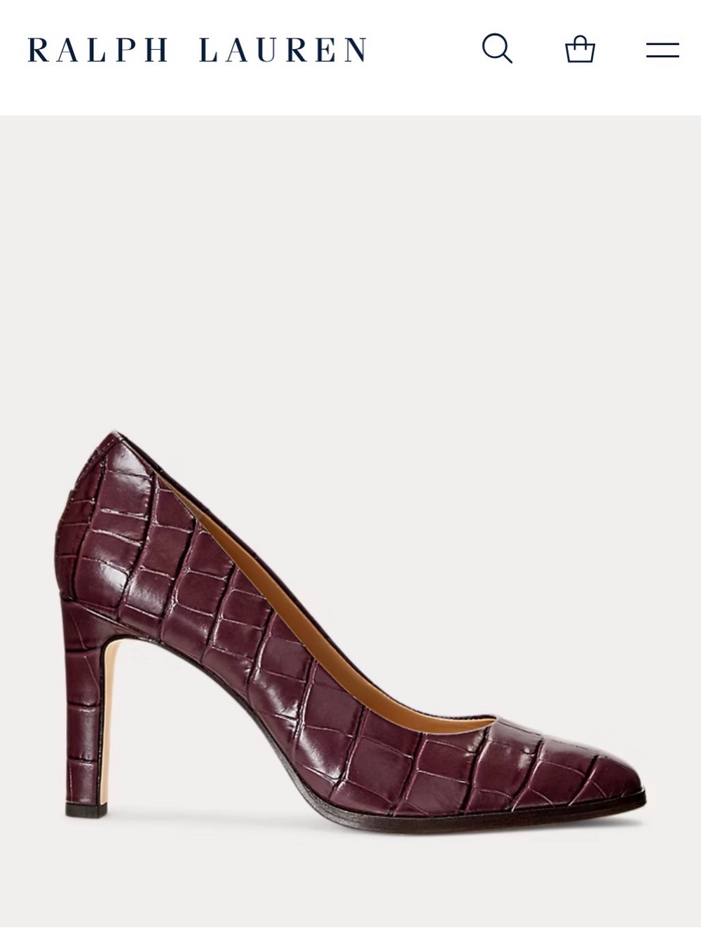 Camila Embossed Leather Pump